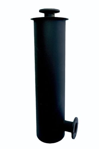 Black Quazar Power Round Mild Steel 40 Kva Generator Silencer, Size : 914 Mm
