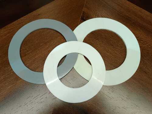 White Round Polished Silicone Rubber Gaskets, For Industrial, Size : Standard