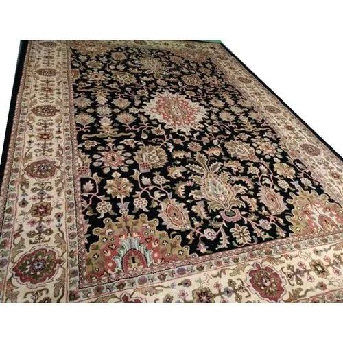 Multicolor Rectangular Printed Cotton Hand Tufted Carpet, For Home, Speciality : Skin Friendly