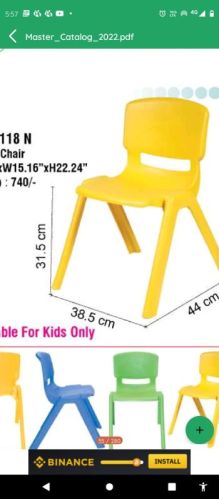 Polished Plastic Chairs, For Office, Home, Seat Material : Cotton