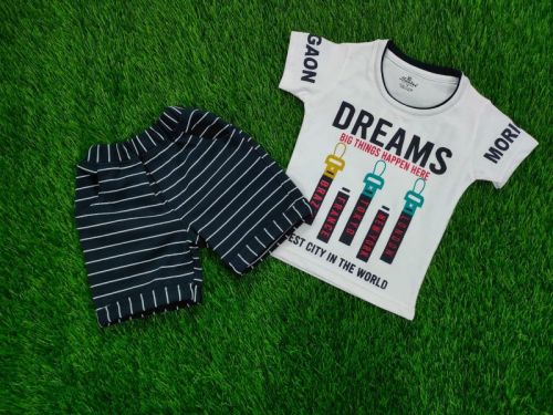 Cotton Kids Fancy Baba Suit, Sleeve Type : Short Sleeve