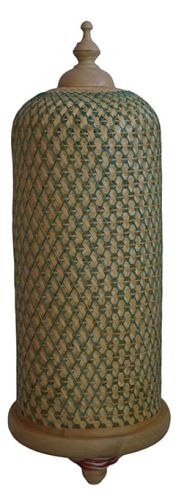 Novokart Printed Bamboo Green Lampshade, Size : 10inch