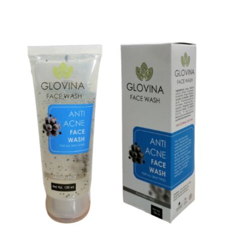 Glovina Anti Acne Face Wash, Packaging Type : Plastic Tube