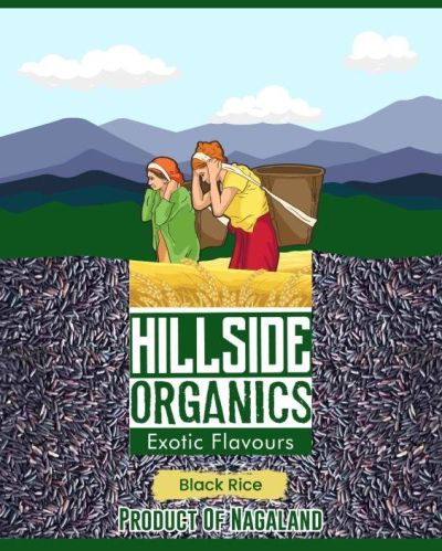 Hillside Organics Premium Black Rice, Weight : 1kg