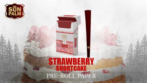 Strawberry Pre Rolled Paper Cone, For Use Smoking