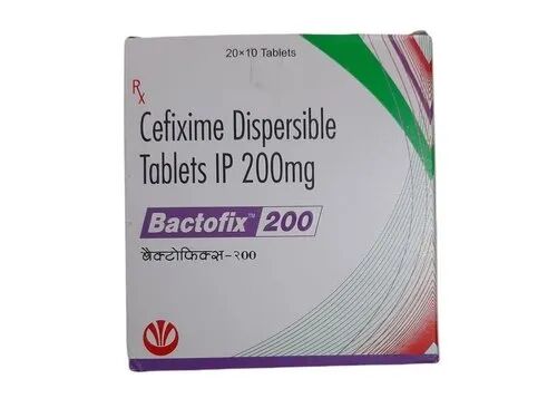 Bactofix Cefixime Dispersible Tablet, Packaging Type : Box