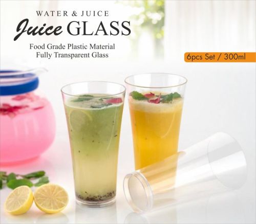 Plastic Juice Glass Set, Size : Standard