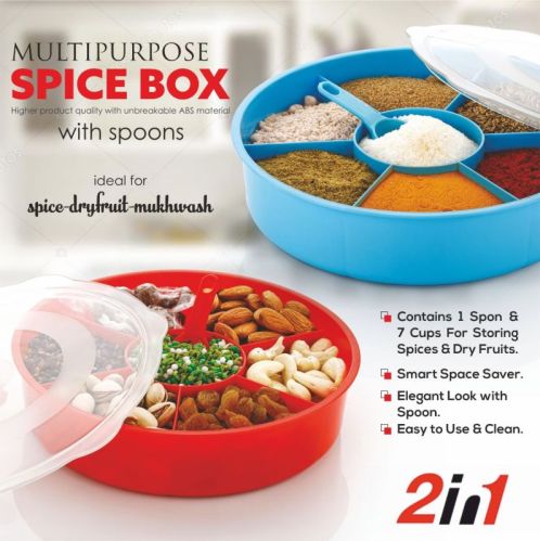 Plain Plastic Spice Box, For Kitchen
