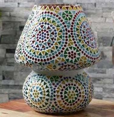 Multicolor LED Mosaic Table Lamp, For Home Decor, Packaging Type : Carton Box