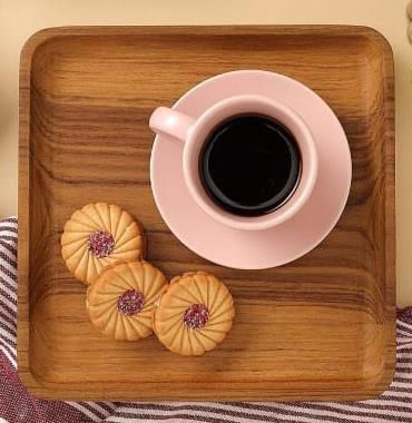 Plain Wooden Square Serving Tray, For Kitchenware, Feature : Light Weight, Eco-friendly