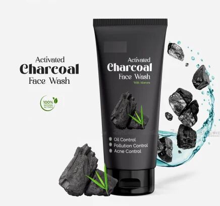 Black Gel Charcoal Face Wash, For Skin Care, Gender : Unisex