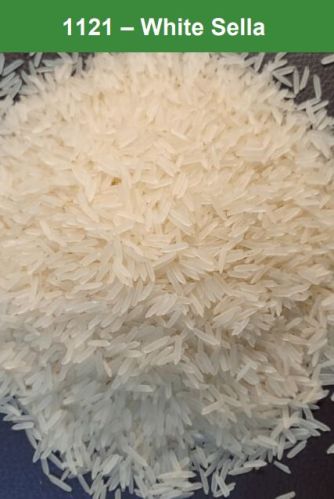 Unpolished Hard Natural 1121 White Sella Rice, For Cooking, Human Consumption, Variety : Long Grain