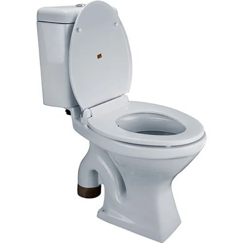 White Ceramic Floor Mounted Water Closet, For Toilet Use, Size : Standard