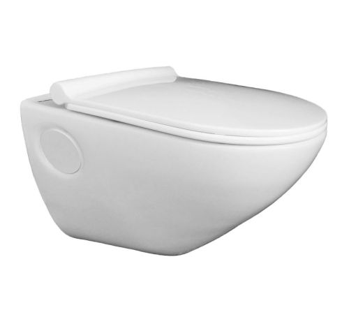 White Rectangular Ceramic Wall Hung Water Closet, Style : Modern