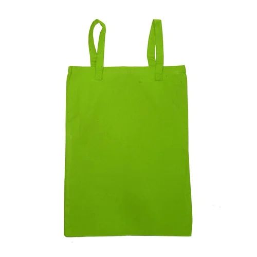 Plain Cotton Neon Bag, Color : Green