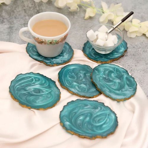 Resin Coaster, For Tableware, Kitchen, Feature : Attractive Look, Handcrafted