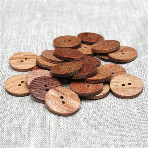 Round Wooden Buttons, For Garments