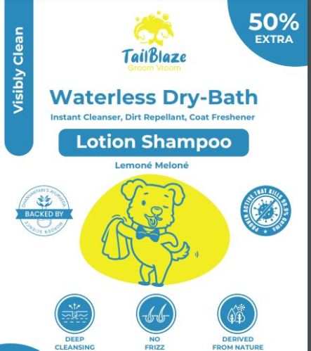 Waterless Dog Dry Bath Shampoo, Packaging Type : Plastic Packet