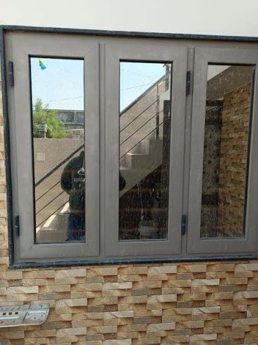 Polished Glass Plain Aluminium Z Openable Window, For Home, Hotel, Office, Restaurant, Size : 2x2.5feet