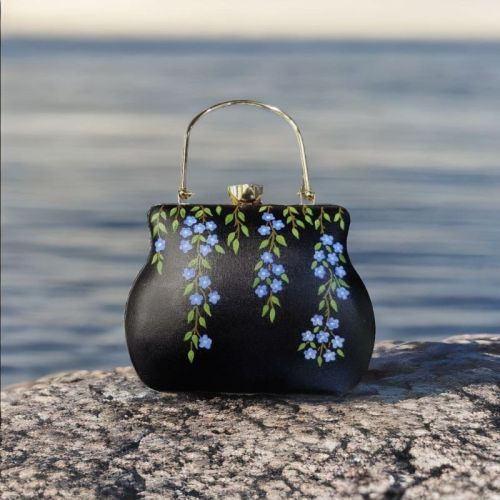 Printed Hand Painted Bags Handbags, Closure Type : Zipper