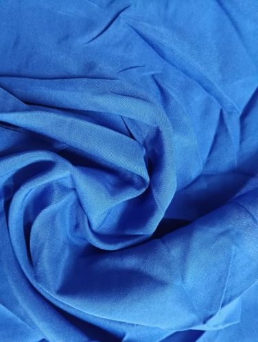 Plain Poly Crepe Fabric, For Garments, Capacity : 10, 000 Mtr
