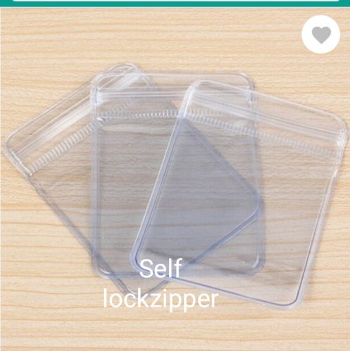 Transparent Plain Self Zip Lock Pouch, For Packaging