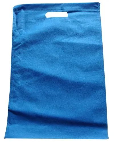 Blue D Cut Non Woven Bag, For Shopping