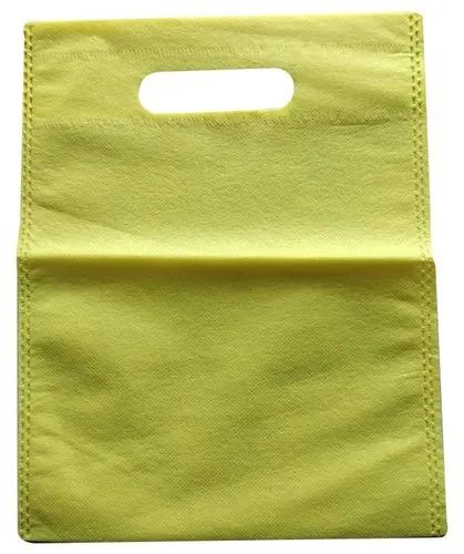 Yellow D Cut Non Woven Bag, For Shopping, Feature : Easy To Carry, Durable