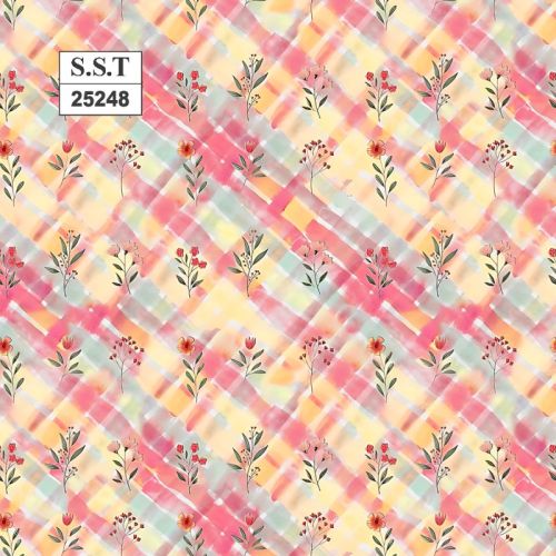 S.S.T 25248 Mens Printed Rayon Kurta Fabric