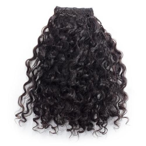 100-150gm Curly Human Hair Extension, For Parlour, Personal, Length : 10-20inch, 15-25inch, 25-30inch