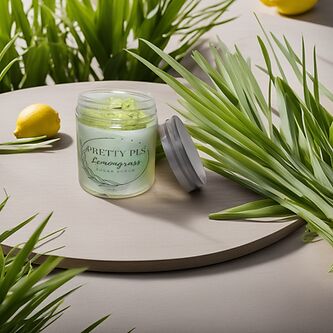 PRETTY PLS Lemon Grass Whipped Scrub, Gender : Unisex