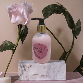 Liquid Rose Body Lotion, For Parlour, Home, Packaging Type : Plastic Bottles