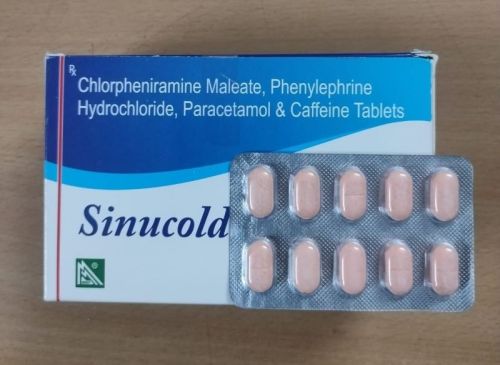 Sinucold Tablets, For Hospital, Packaging Type : Blister