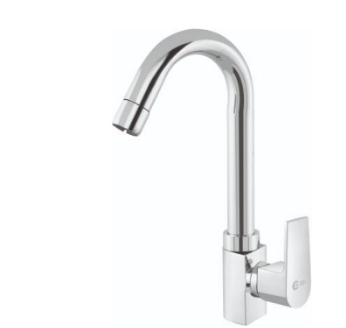Silver Brass ID-AR112 Swan Neck Tap, For Bathroom Fitting