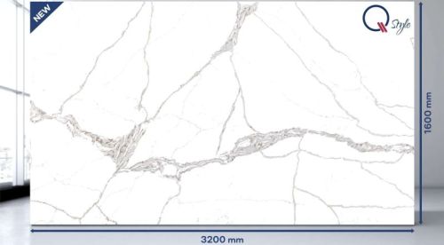 Polished Quartz Stone Slab, For All, Size : 270x160cm, 300x180cm, 330x200cm, 360x220cm, 390x240cm