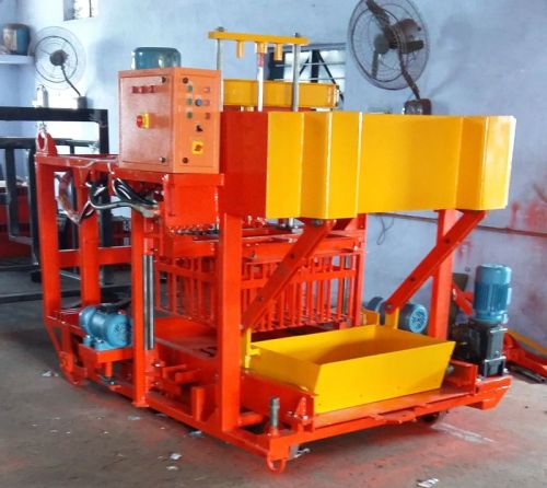 440V 9-12kw Industrial Concrete Block Making Machine, Automatic Grade : Semi Automatic