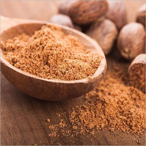 Light Brown Natural Nutmeg Powder, For Cooking, Grade Standard : Food Grade