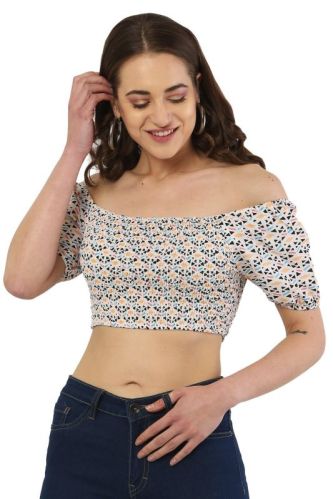 Printed Ladies Crop Top, Size : M, XL
