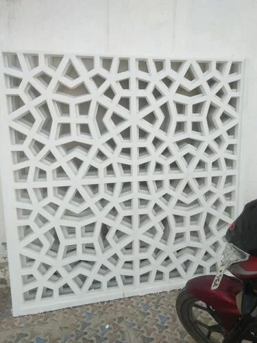 21mm White GRC Jali, For Decoration