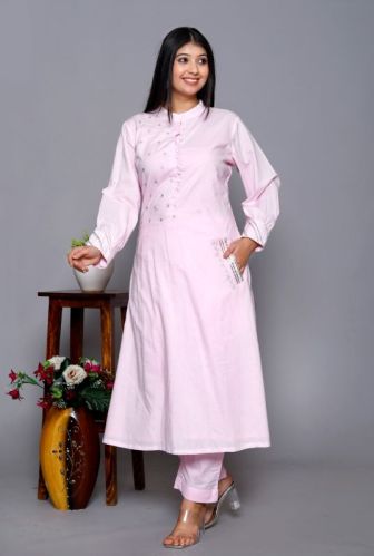 Cotton Ladies Kurti Pant Set, Gender : Girls/Women