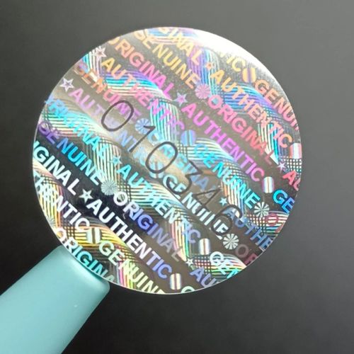Printed Polyester Laser Numbering Holograms, For Custom Sticker, Lamination, Shipping Labels