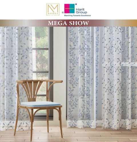 Polyester Printed Megashow Curtain Fabric