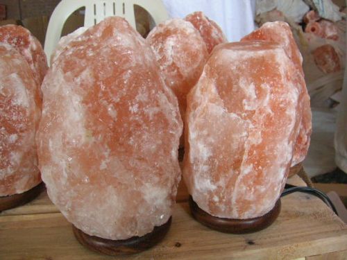 Rock Salt Lamps, Shape : Round