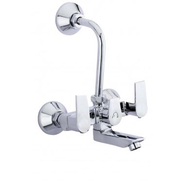 Alfa Collection Brass Wall Mixer With L Bend