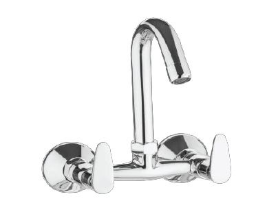 Leaf Collection Brass Sink Mixer With Swinging Spout