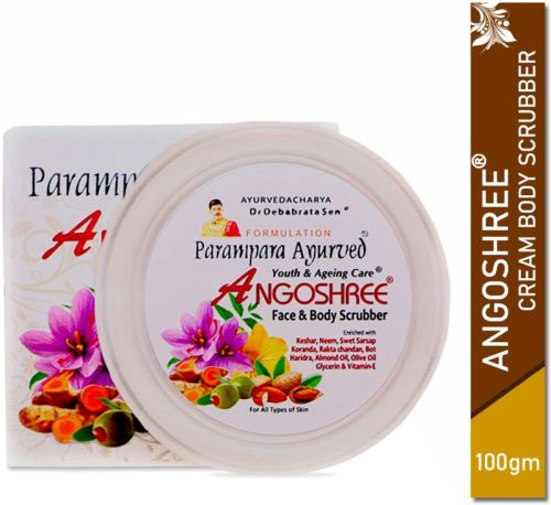 Parampara Ayurved Angosree Face Body Scrubbers, Packaging Type : Plastic Box