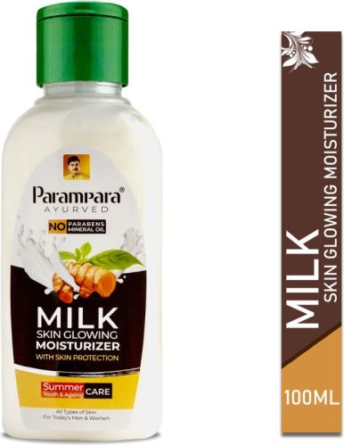 Parampara Ayurved Milk Skin Glowing Moisturizer, Packaging Size : 100ml