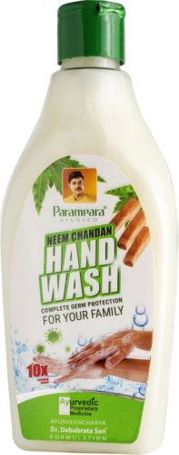 Parampara Ayurved Neem Chandan Hand Wash, Packaging Size : 300 Ml