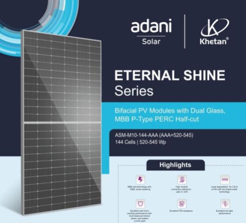 Adani 545 WP Bifacial PV Modules