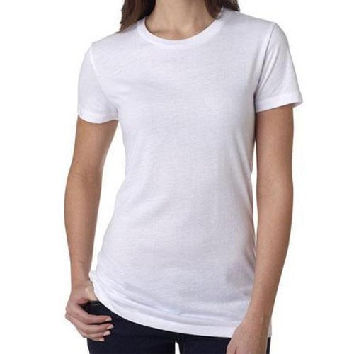 Ladies Plain Round Neck T Shirt, Size : Multisize